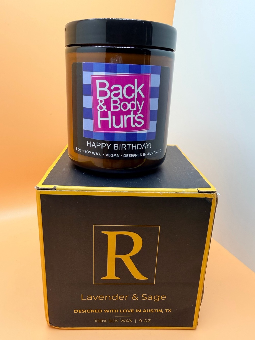 🔹New.. Rosa Vila 9 oz Lavender & Sage scented 100 💯 natural soy wax candle..